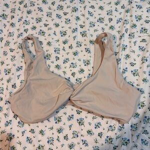 BuffBunny Tan tie knot sports bra XXL